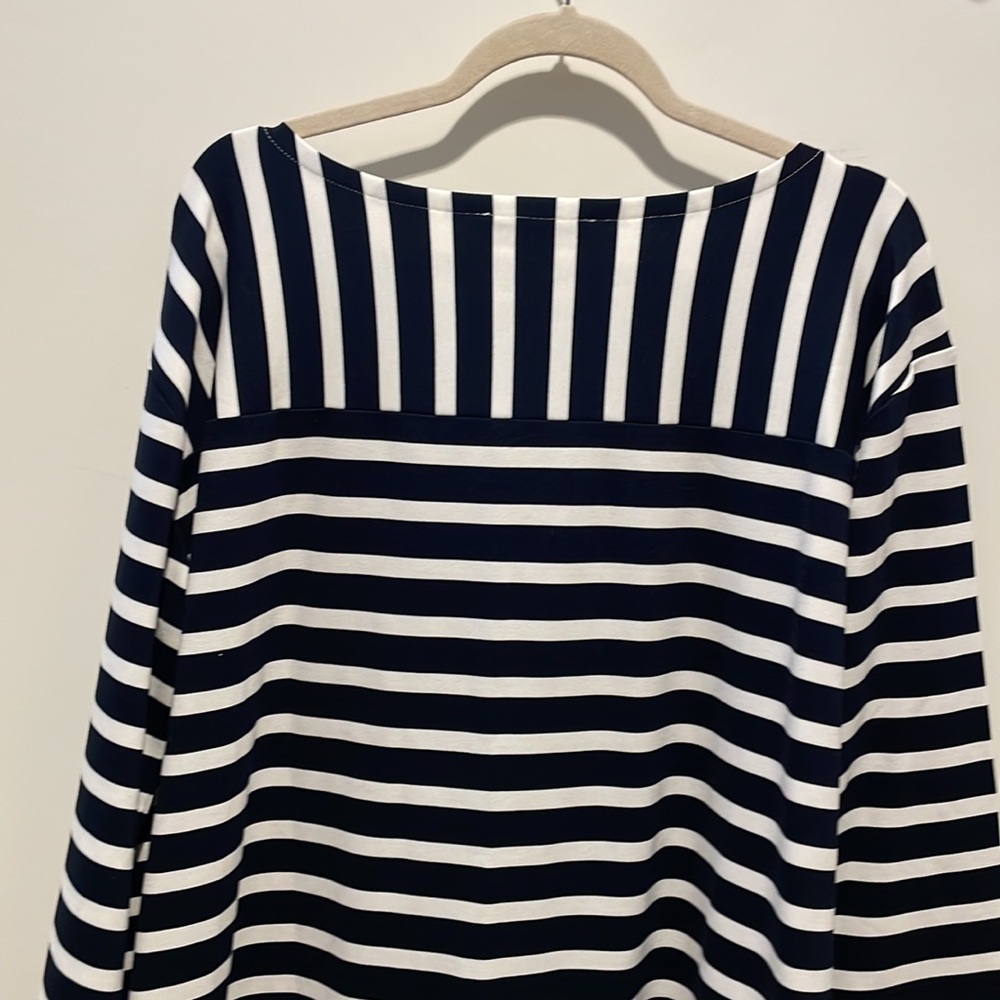NWT Loft Striped Stretch Ponte Dress xxl - Picture 5 of 6